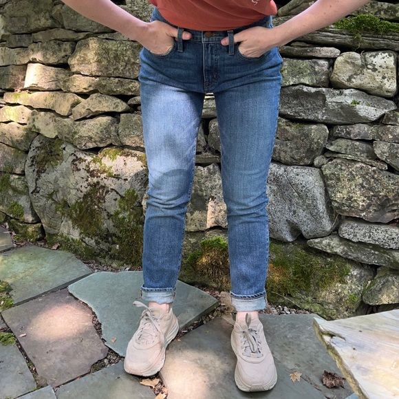Madewell - Tomboy Straight Denim Jeans - Chaseley Wash - Size 26 - Boyfriend - Picture 8 of 9